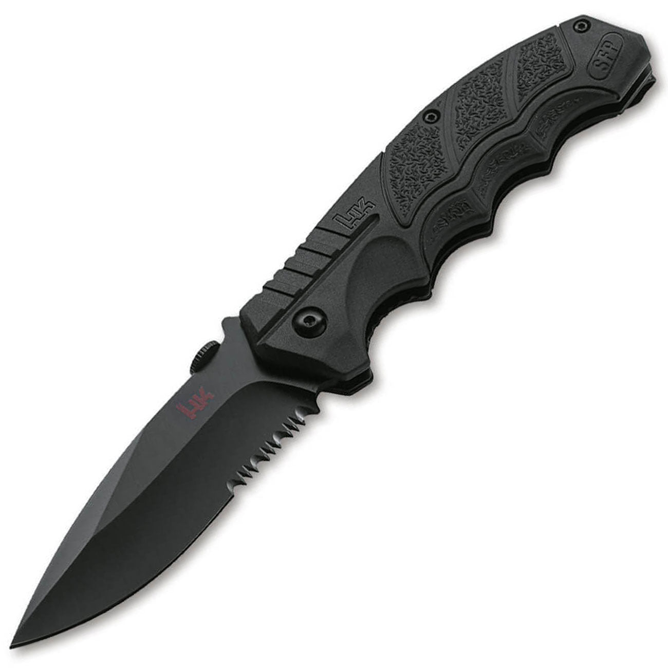 Heckler & Koch SFP Tactical Folder All Black Taschenmesser mit Clip