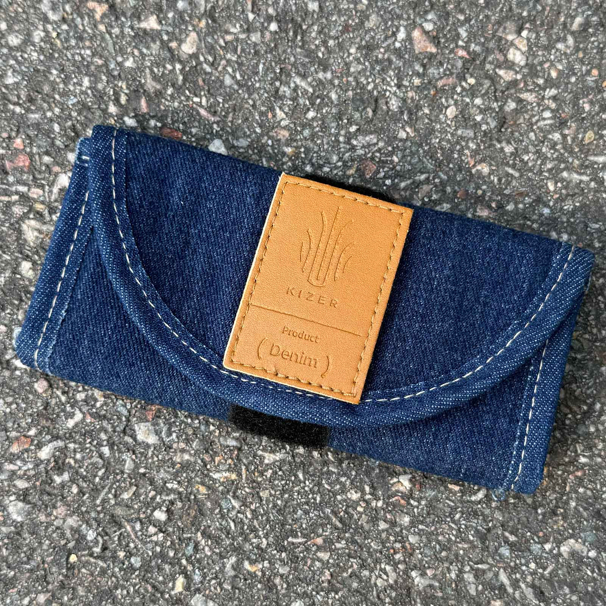Kizer Denim R EDC Knife Roll – Messeretui aus Denim, 15 cm – Etui und Tragezubehör / Messeransicht