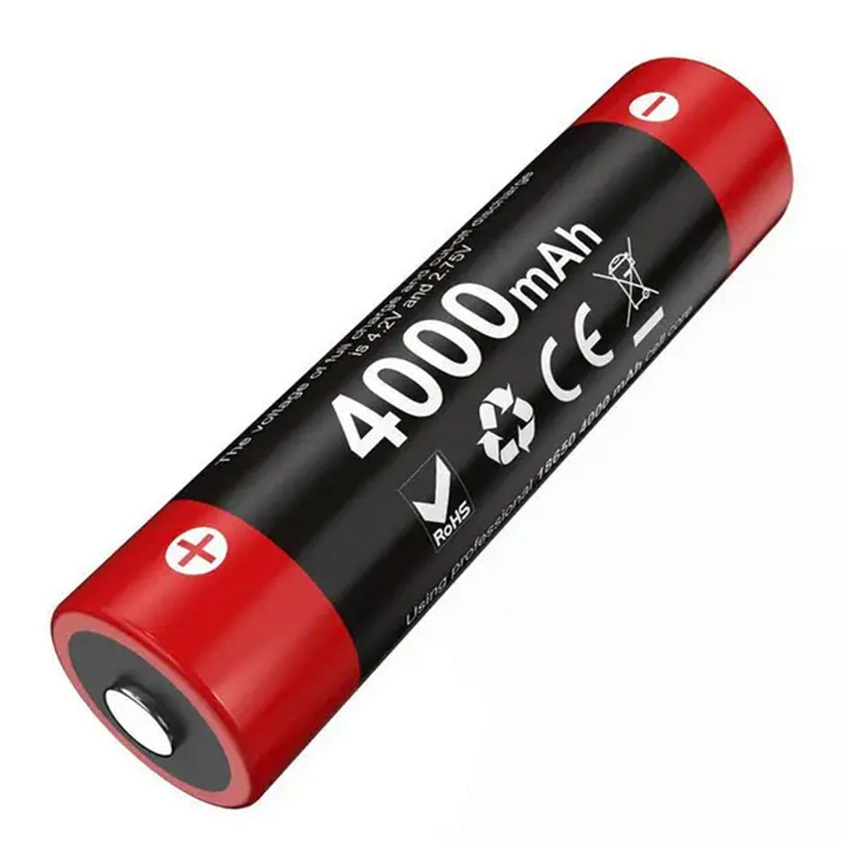 Klarus 18GT40 18650 Li-Ion Akku 3,6V 4000 mAh 10A Entladestrom – Detailansicht