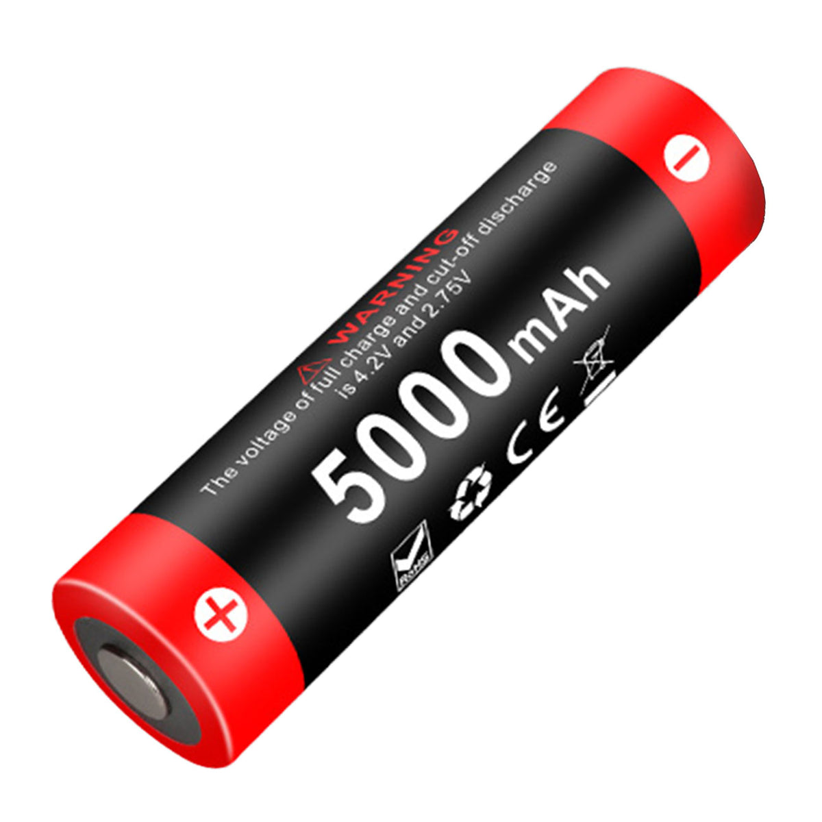 Klarus 21GT-50 Li-Ion Akku 21700 3,6V 5000mAh 15A Schutzschaltung inkl. Etui