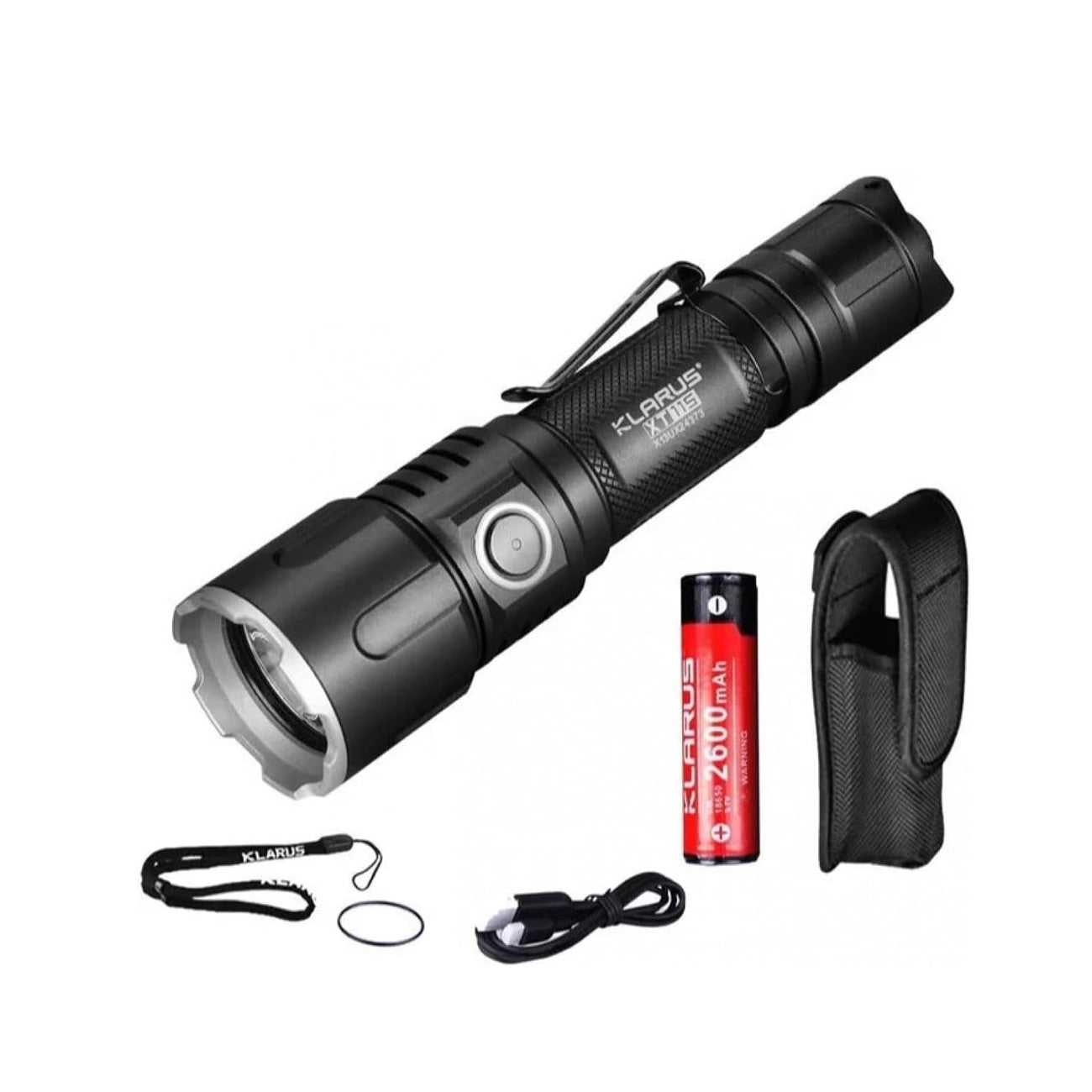Klarus XT11S LED Taschenlampe 1100 Lumen 18650 Akku USB-C wiederaufladbar – Detailansicht