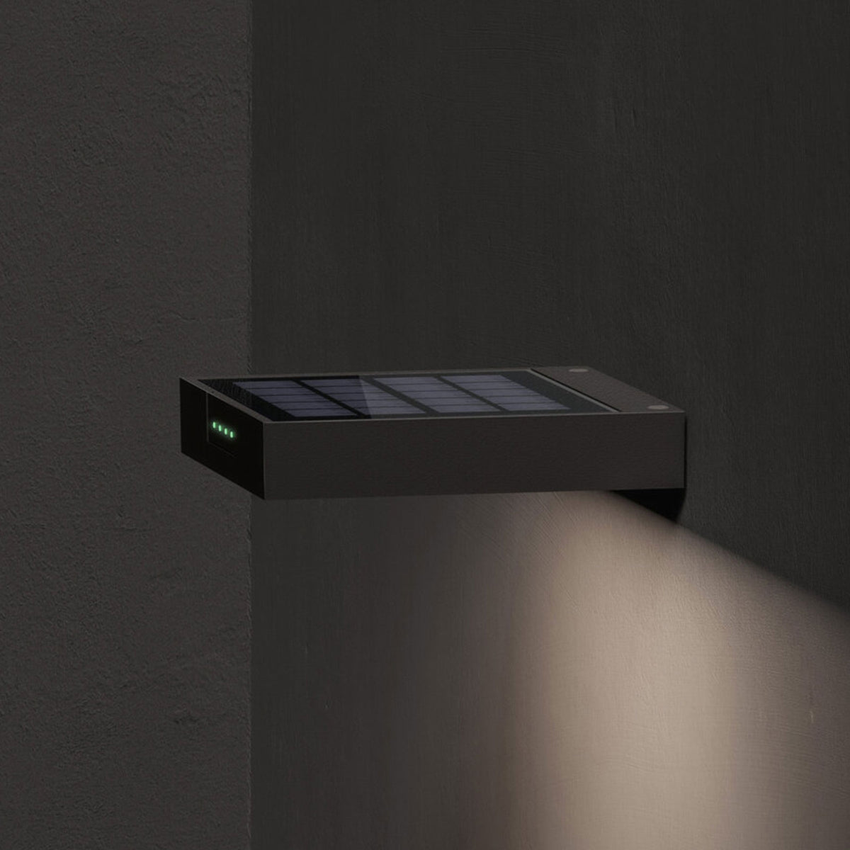 Klewe Ala Wall – Solar-Wandleuchte für außen mit 3000 K & IP65