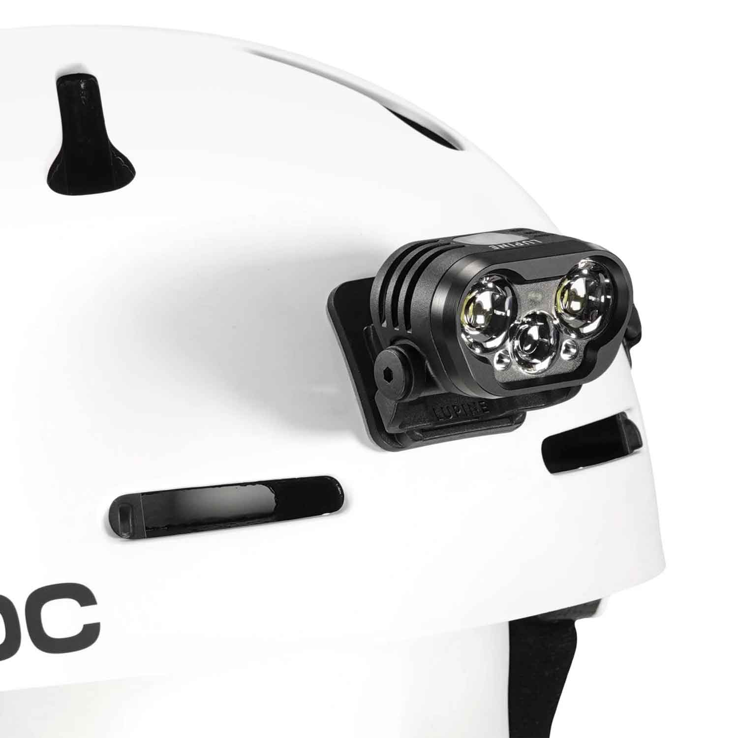 Lupine 3M FrontClick Helmhalter – Duallock Klebehalter für glatte Helme – Detailansicht
