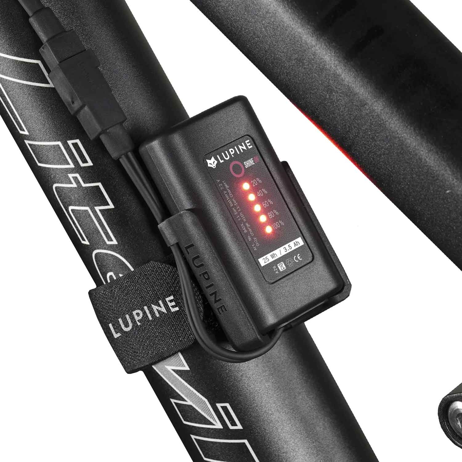 Lupine FastClick Rahmenhalter – Flexible Akkuhalterung für Fahrradrahmen – Detailansicht