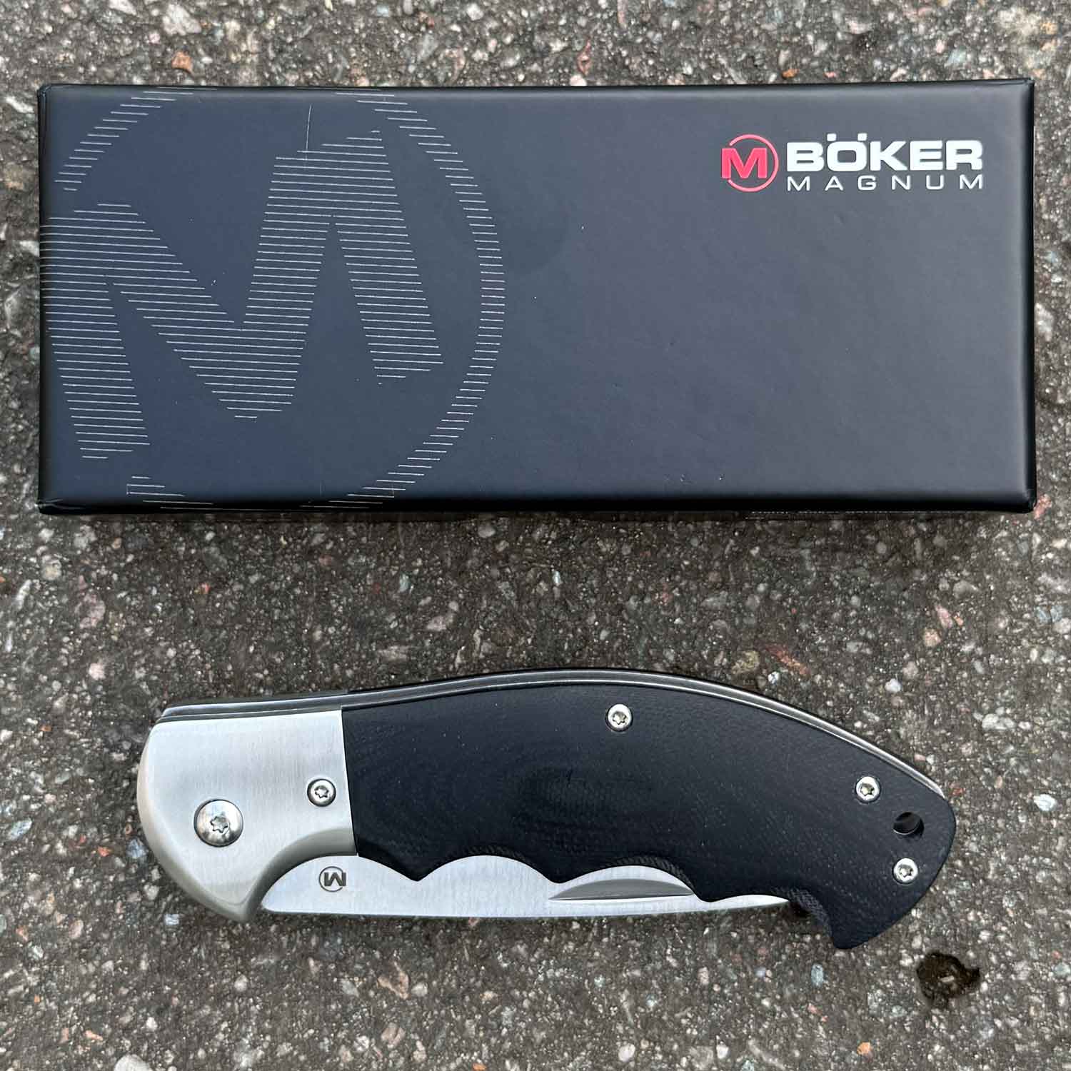 Magnum NW Skinner – Jagd Taschenmesser aus Edelstahl mit Clip – Detailansicht