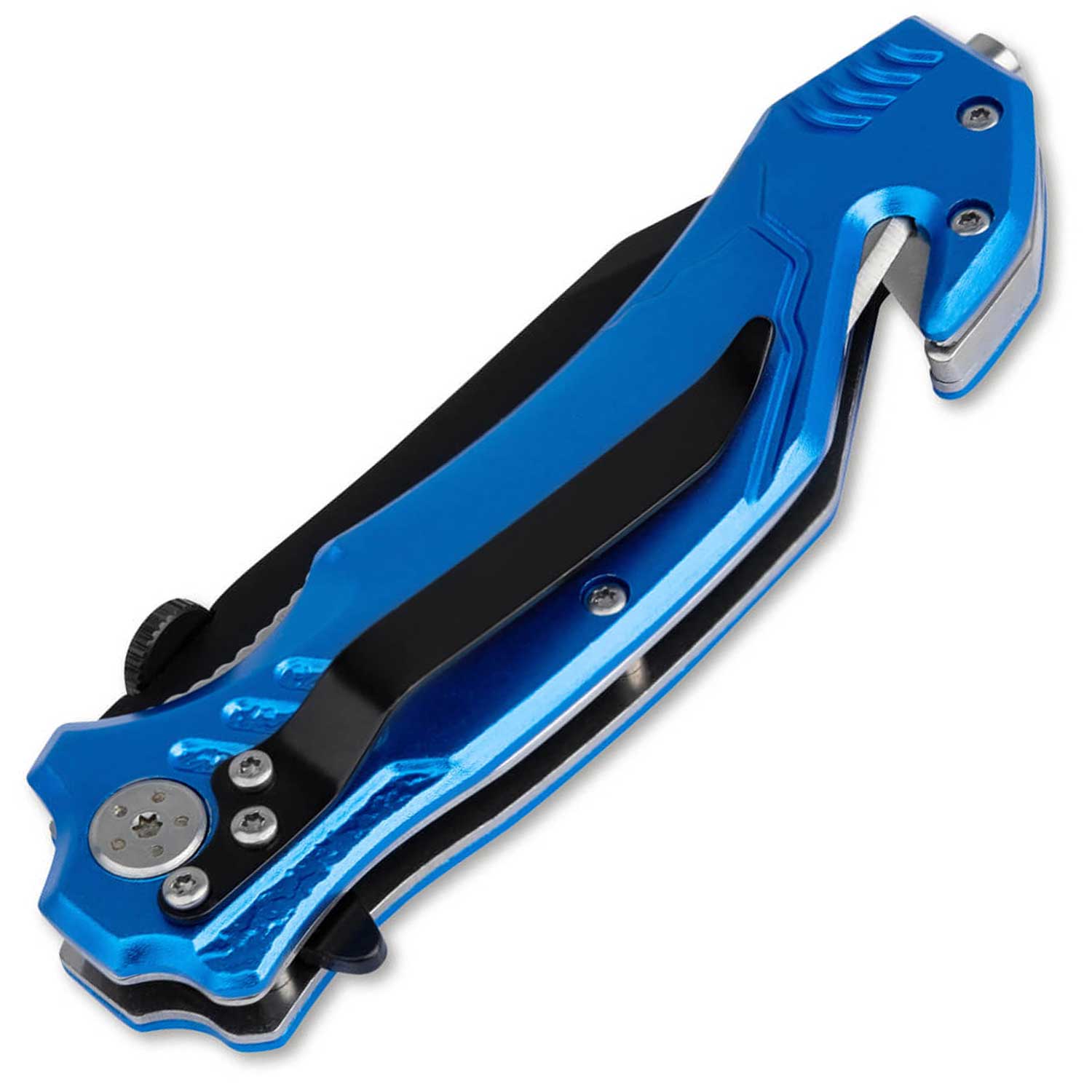 Magnum Air Force Rescue - Rettungsmesser mit Glasbrecher, Gurtschneider & Clip – Detailansicht