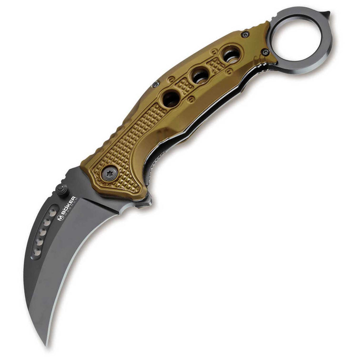 Magnum Black Scorpion - Karambit Taschenmesser mit Glasbrecher und Tip-Down Clip
