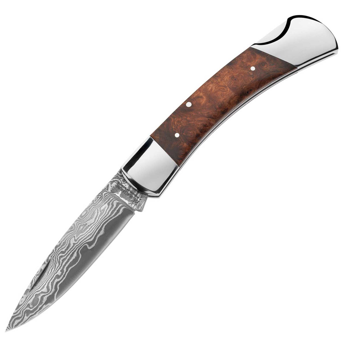 Magnum Damascus Lord – Damast Taschenmesser mit Wurzelholz