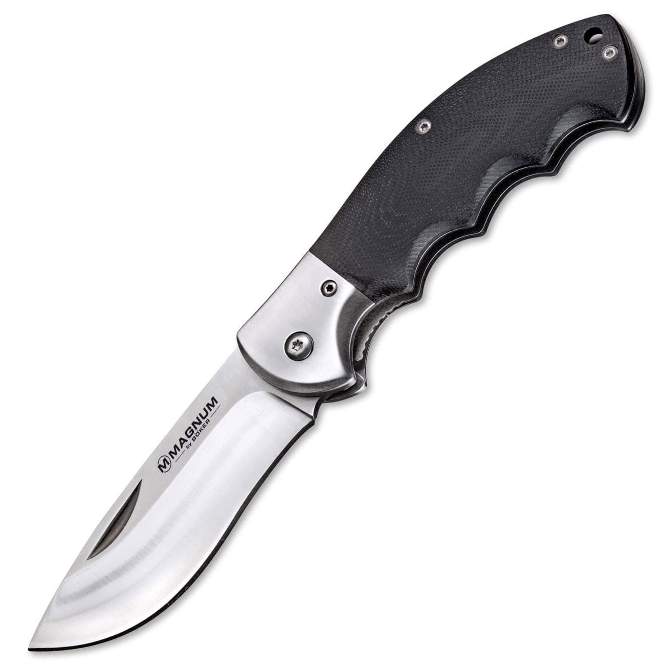 Magnum NW Skinner – Jagd Taschenmesser aus Edelstahl mit Clip – Detailansicht