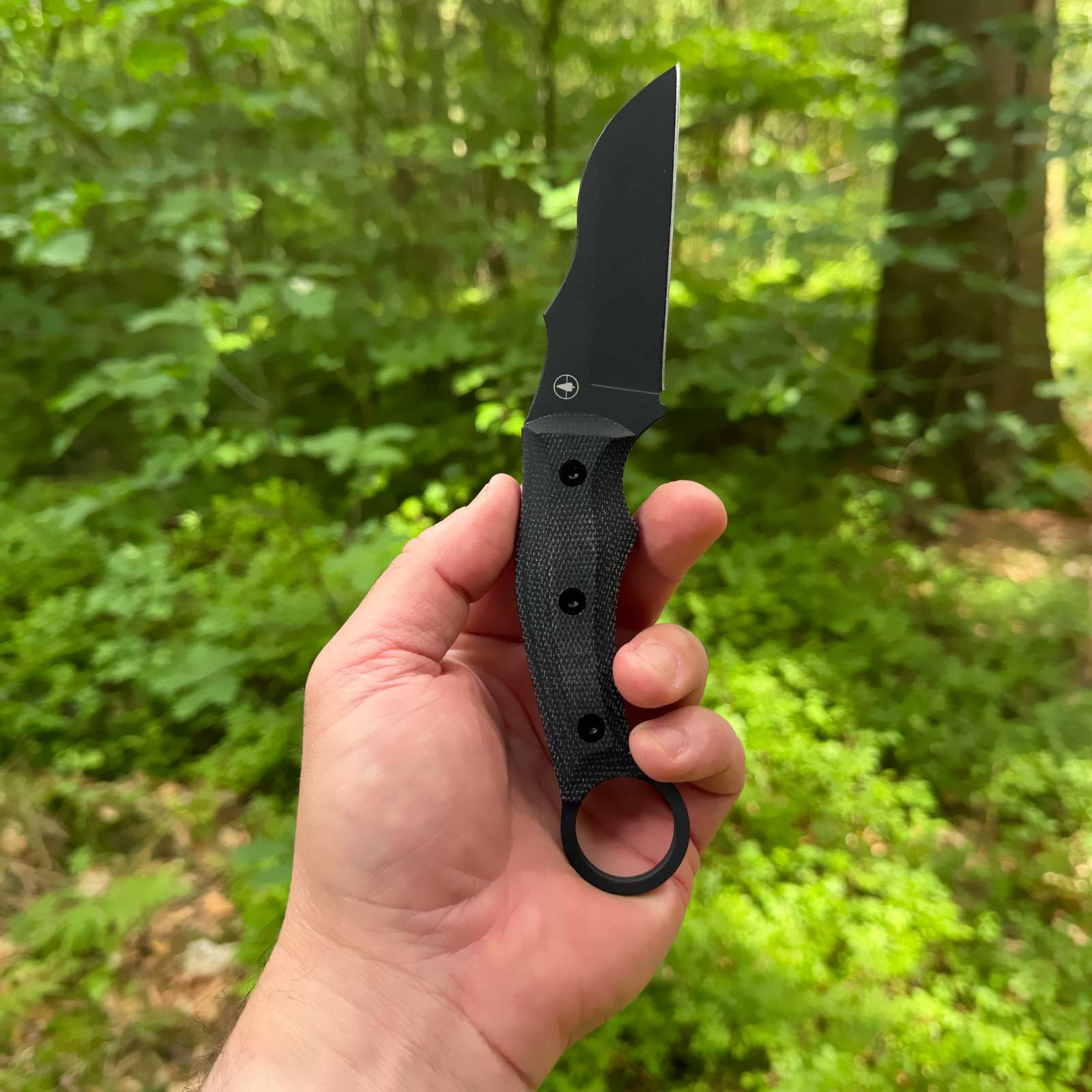 Magnum Straight Karambit – feststehendes Outdoormesser mit Micarta & Kydexscheide – Produktbild