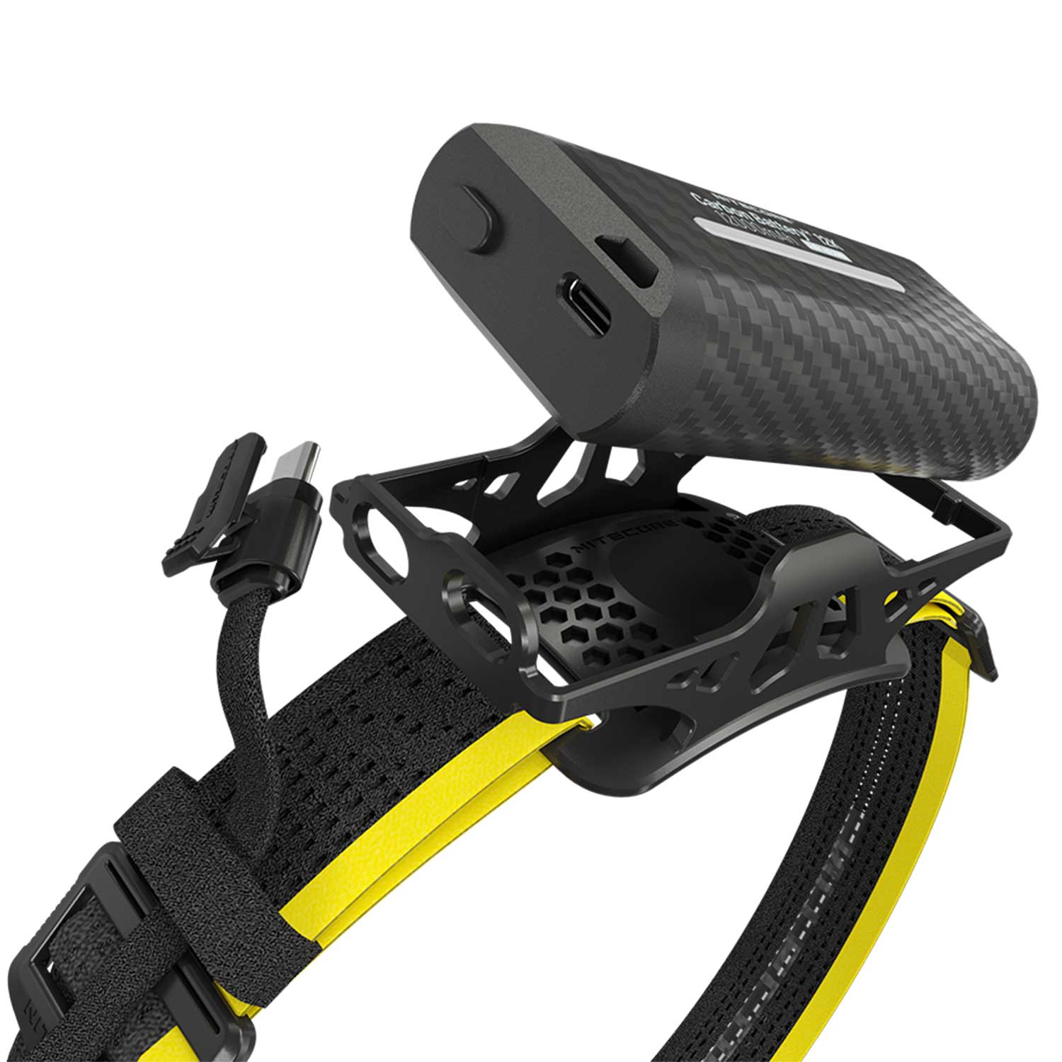 Nitecore Carbon Battery 12K – Erweiterungsakku für Stirnlampen mit 12.000mAh & USB-C – Detailansicht