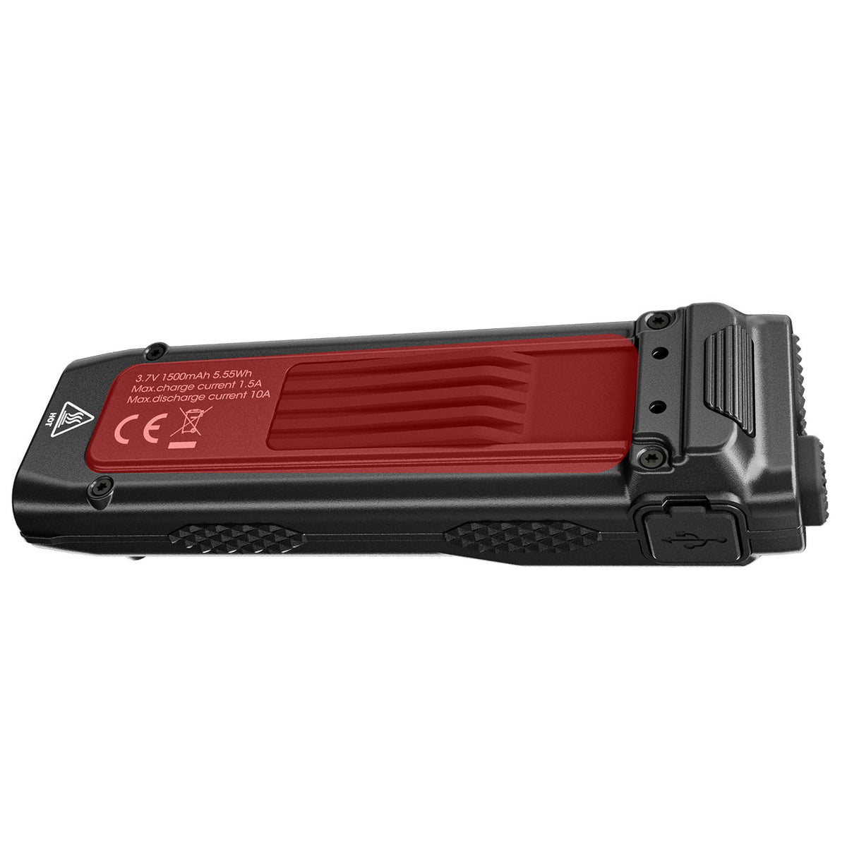 Nitecore EDC23 – flache EDC-Taschenlampe mit 2500 Lumen, OLED-Display, USB-C – Akku und Batteriefach