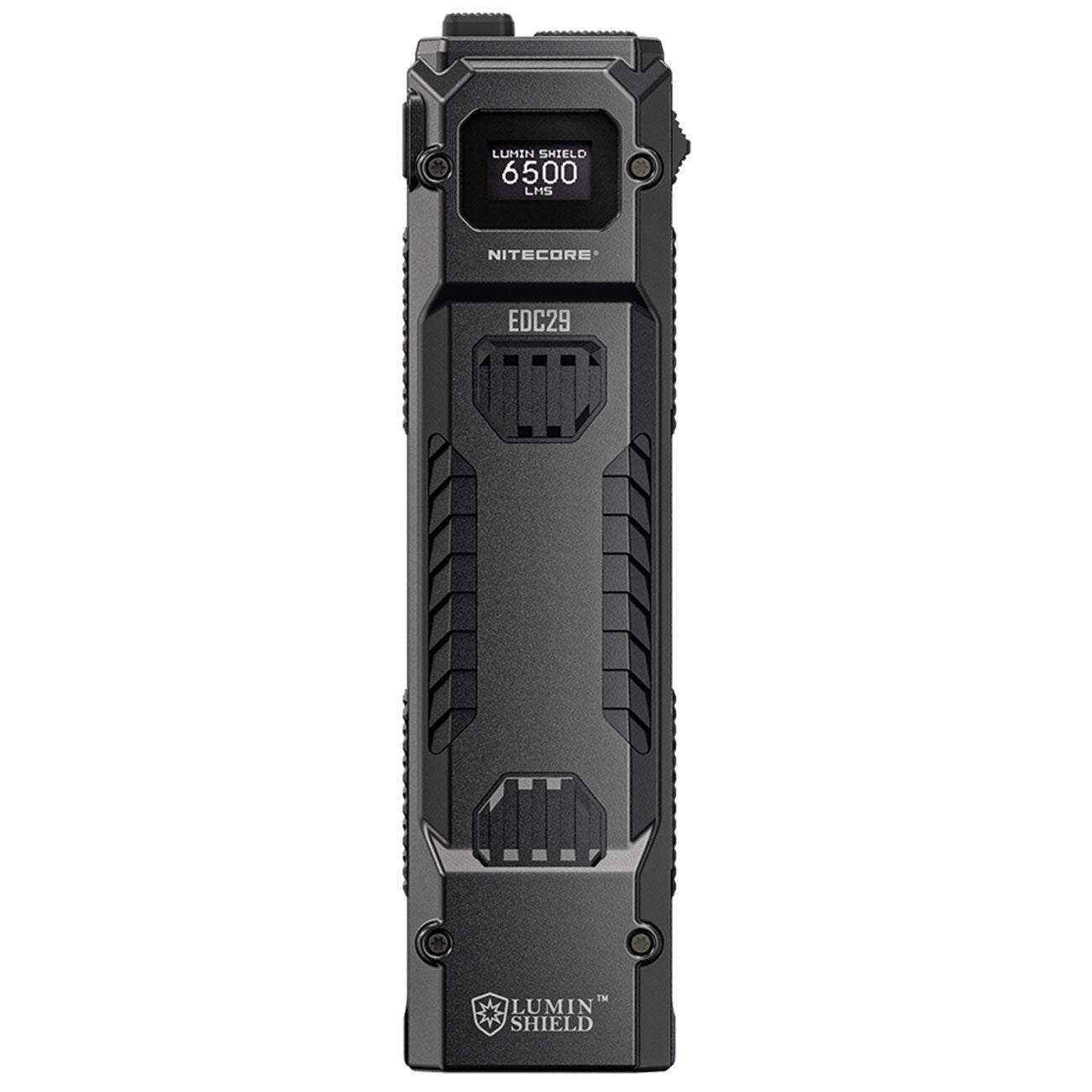 Nitecore EDC29 - LED Taschenlampe 6500 Lumen Spot & Flutlicht USB-C OLED Display – Detailansicht