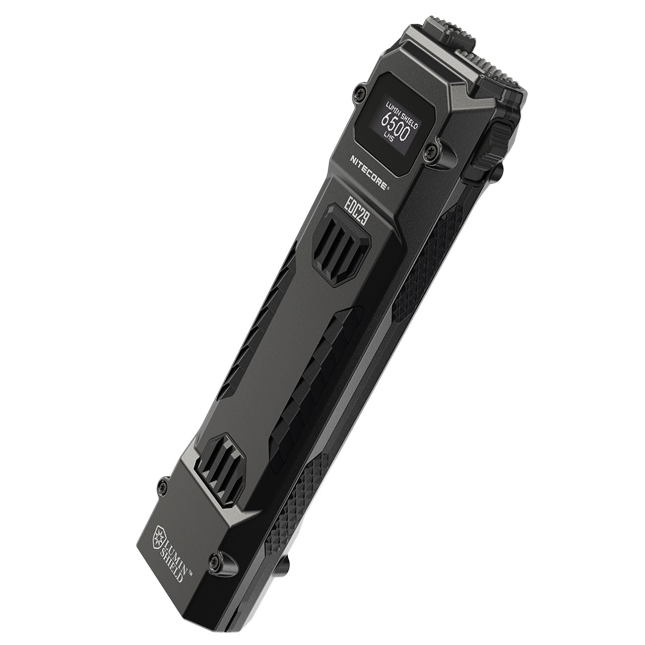 Nitecore EDC29 - LED Taschenlampe 6500 Lumen Spot & Flutlicht USB-C OLED Display – Detailansicht
