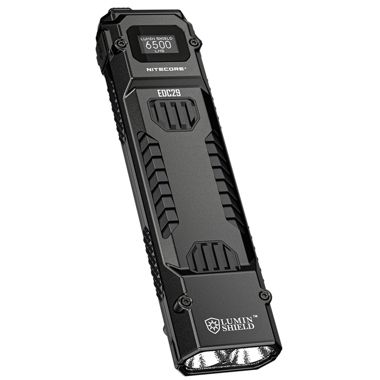 Nitecore EDC29 - LED Taschenlampe 6500 Lumen Spot & Flutlicht USB-C OLED Display – Detailansicht