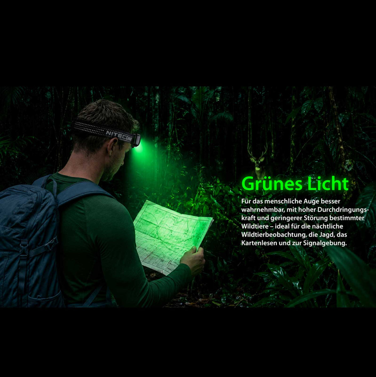 Nitecore HA13 RGB – Stirnlampe mit 4 Lichtfarben, 350 lm, AAA- oder HLB1500-Akku