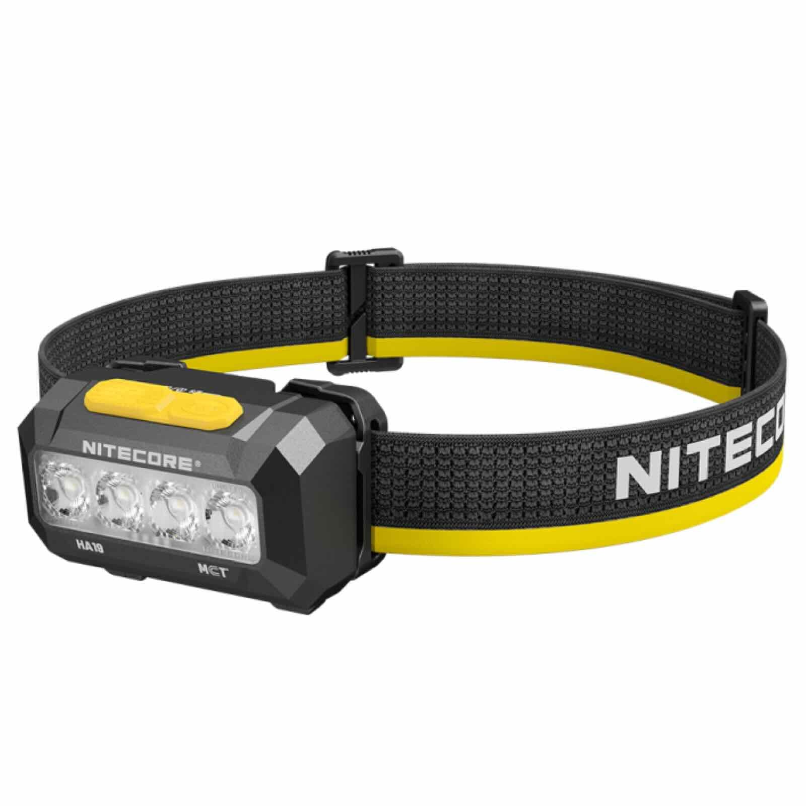 Nitecore HA19 MCT – Stirnlampe mit 600 lm, 3 Farbtemperaturen, RGB & AA-Betrieb