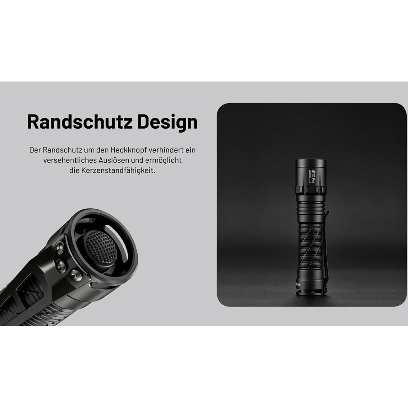 Nitecore MT2C PRO - 1800 Lumen LED Taschenlampe – Detailansicht