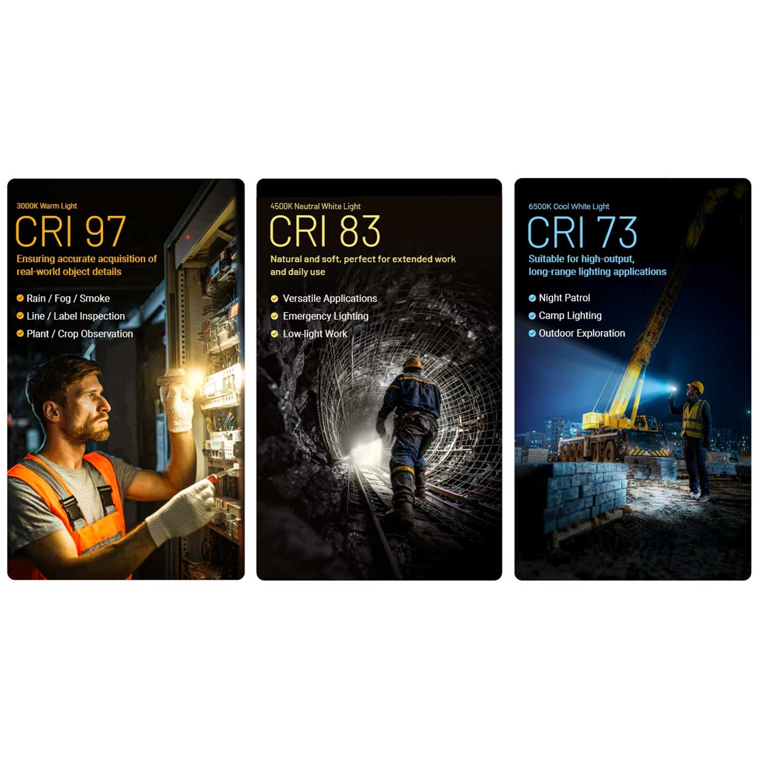 Nitecore EDC09 – Winkeltaschenlampe mit 3 Lichtfarben, Magnetfuß, USB-C, 1600 lm – Detailansicht