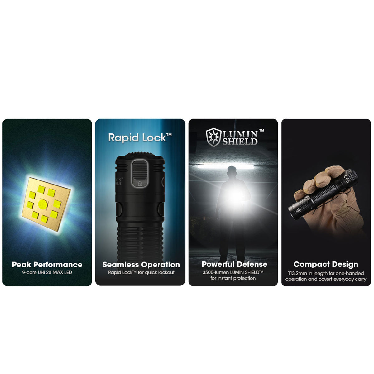 Nitecore EDC31 LED Taschenlampe 3500 Lumen Wiederaufladbar – Detailansicht