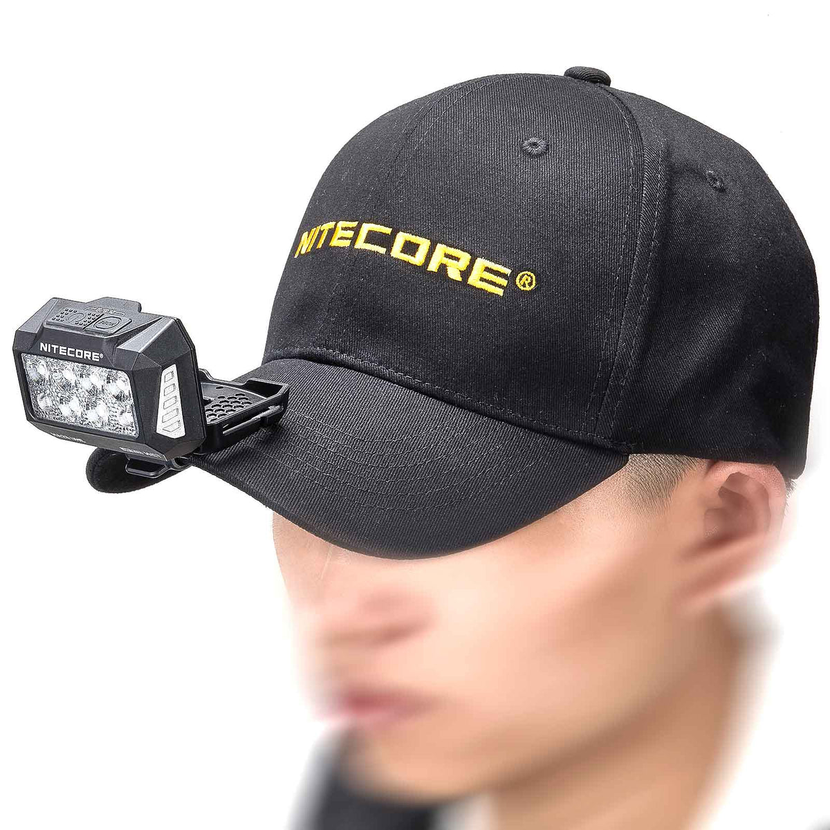Nitecore HA25 UHE – LED Stirnlampe mit 3 Lichtfarben, 800 Lumen, Rotlicht, USB-C Akku – Clip und Befestigung, Kopfband und Tragesystem