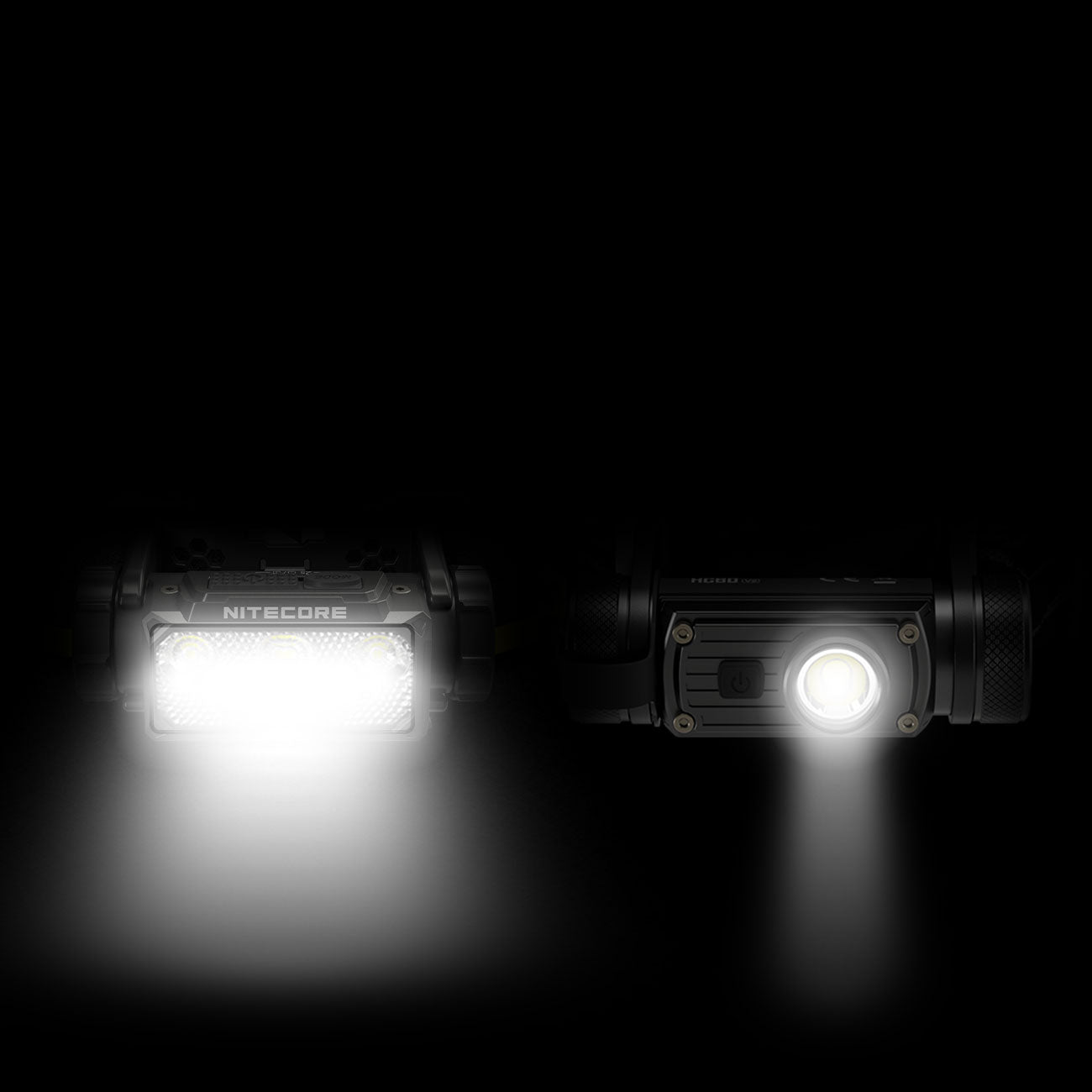 Nitecore HC70 UHE LED Stirnlampe 1600 Lumen, 156m Leuchtweite, Akku, 6000mAh, USB-C – Detailansicht