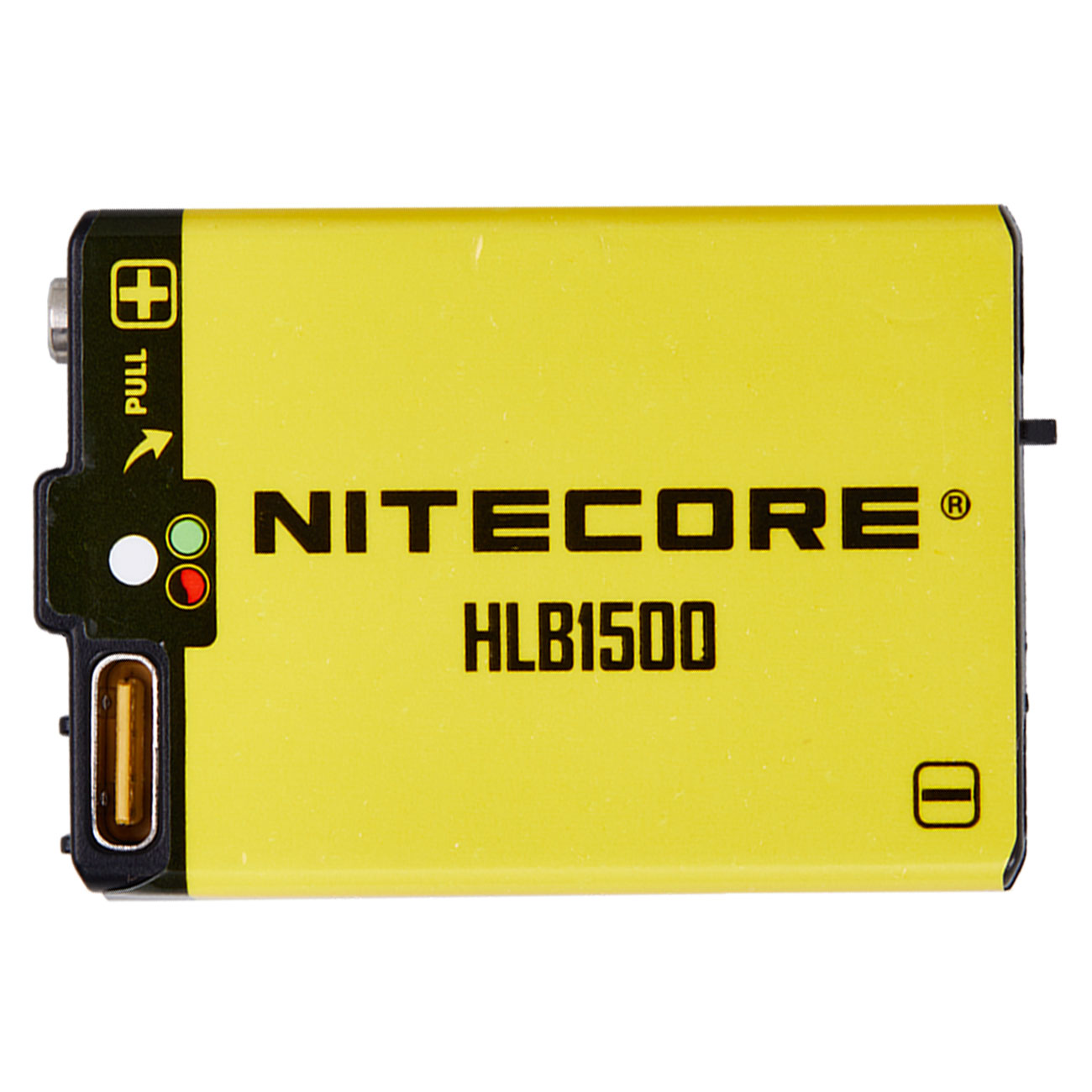 Nitecore HLB1500 – Li-Ion Akku 3,7 V / 1500 mAh mit USB-C Ladefunktion – Akku und Batteriefach