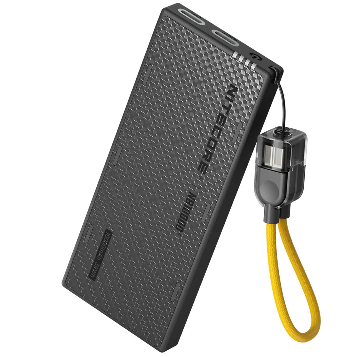 Nitecore NB10000 Gen4 – 10000mAh Carbon Powerbank, Dual USB-C, Pass-Through