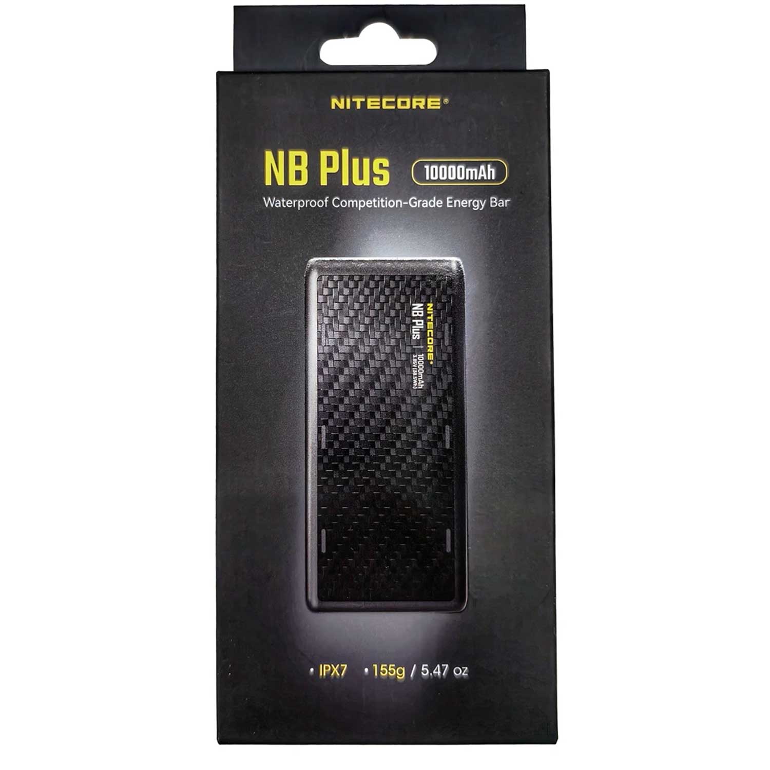 Nitecore NB Plus – 10.000mAh Carbon Powerbank mit USB-C & USB-A, PD/QC, IPX7 – Akkukapazität – Detailansicht 12