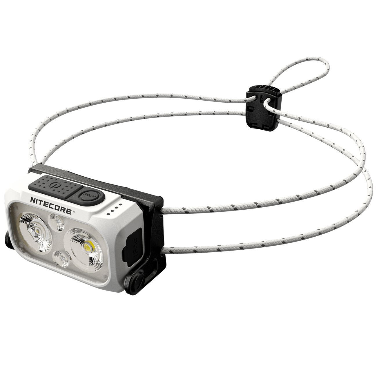 Nitecore NU21 weiß - LED Stirnlampe 360 Lumen mit Rotlicht & USB-C ultraleicht – Farbvariante weiß, Kopfband und Tragesystem