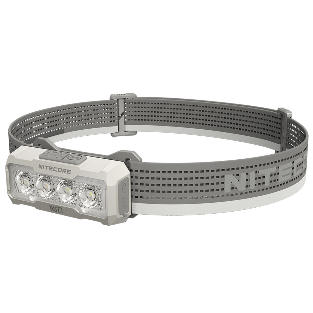 Nitecore NU27 Multi-Color-Temperatur-LED Stirnlampe 600 Lumen, 123m Leuchtweite – Detailansicht