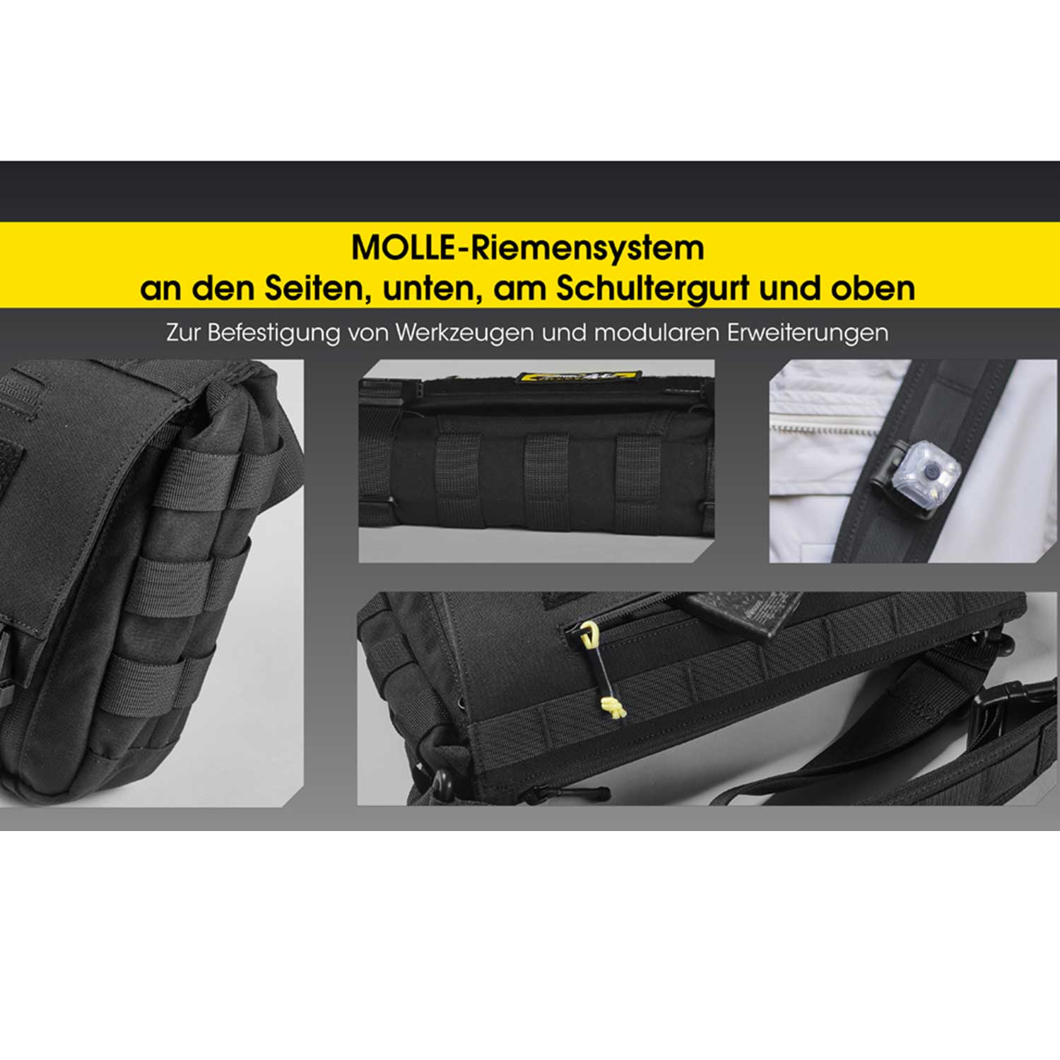 Nitecore SLB06 Umhängetasche 7 Liter – Crossbody/Schultertasche mit MOLLE-System – Produktansicht der Tasche
