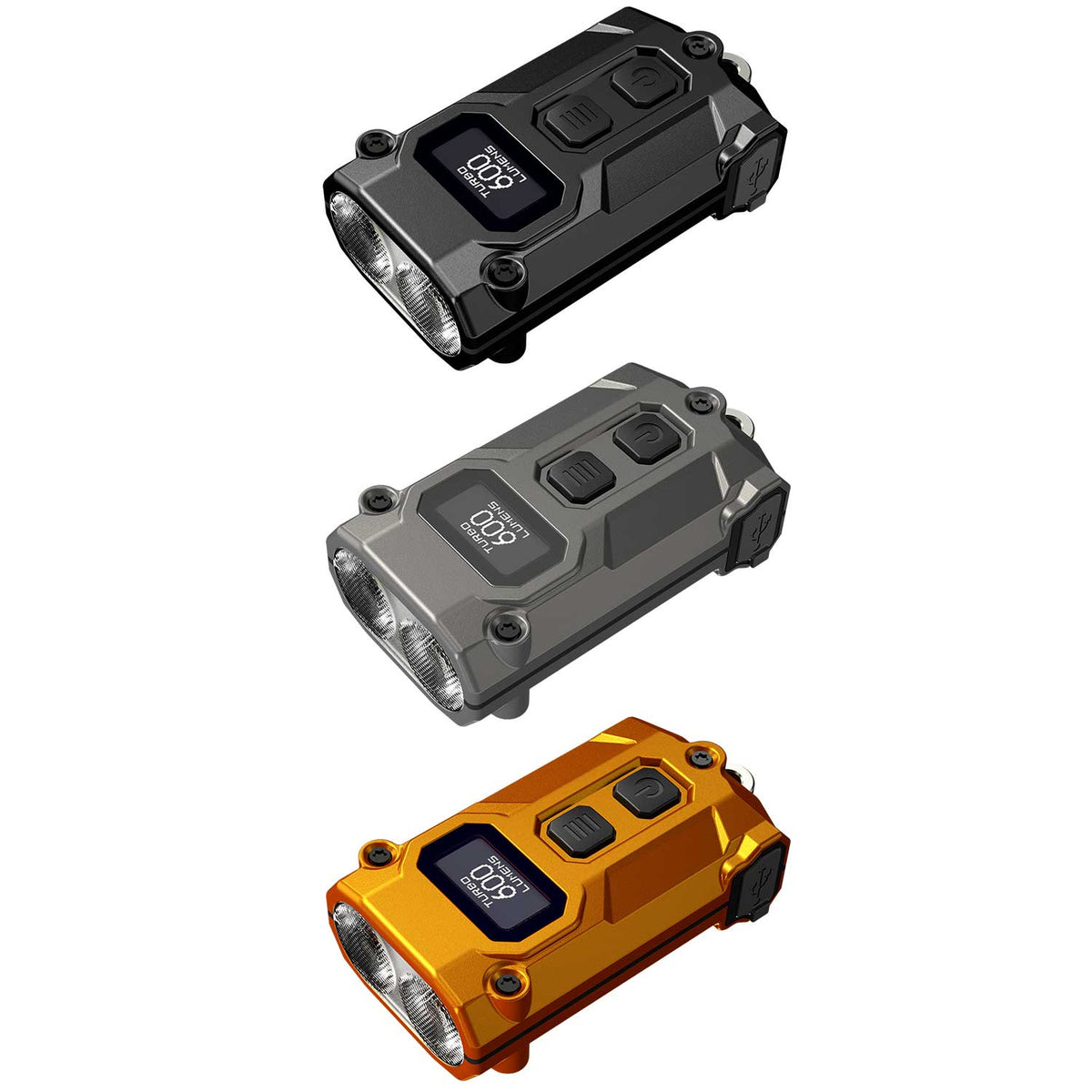 Nitecore TINI 3 LED Schlüsselbundlampe 600 Lumen 3000k-6500k USB-C in 3 Farben