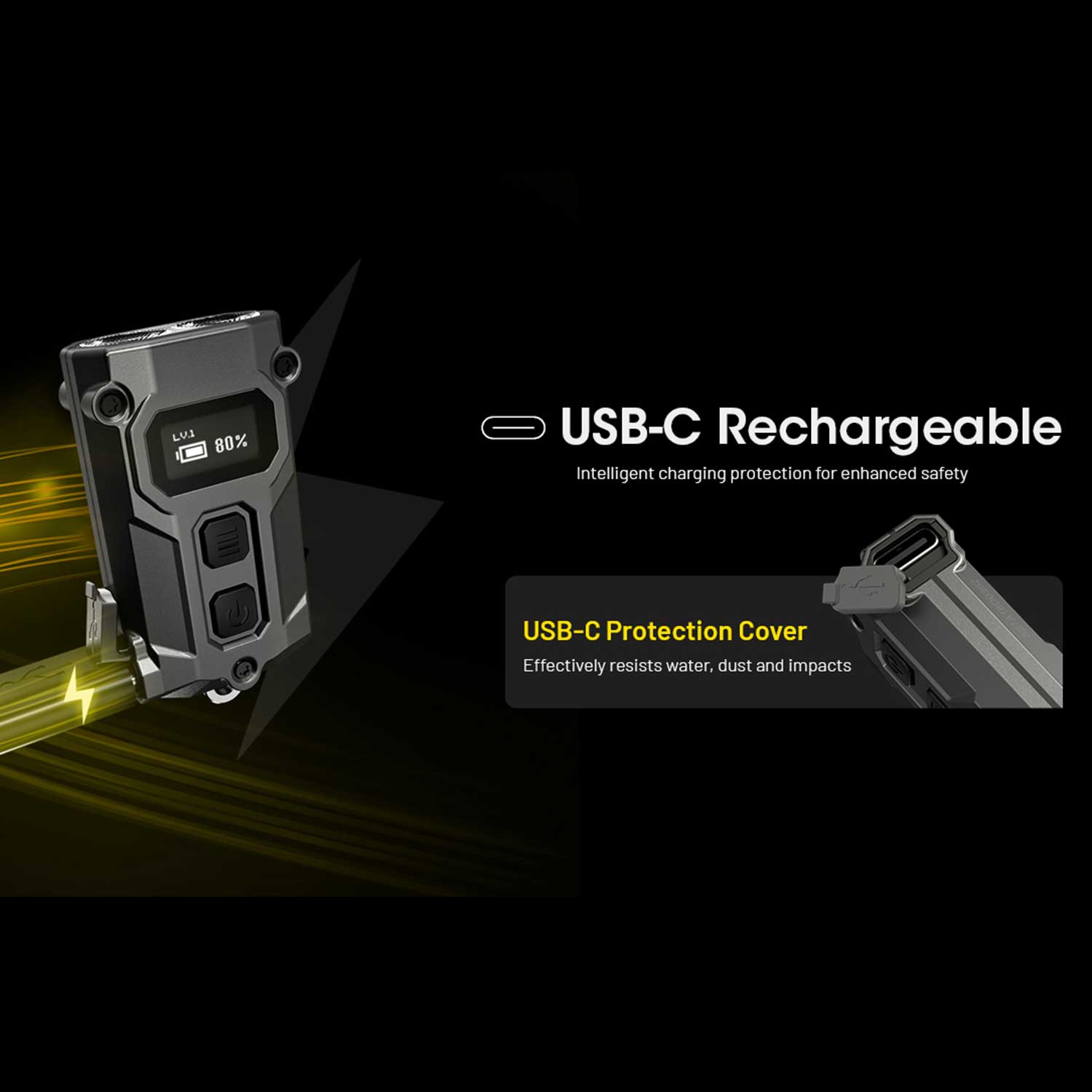 Nitecore TINI 3 – LED Schlüsselbundlampe – Nc tine3 integrierter Akku usb-c Laden