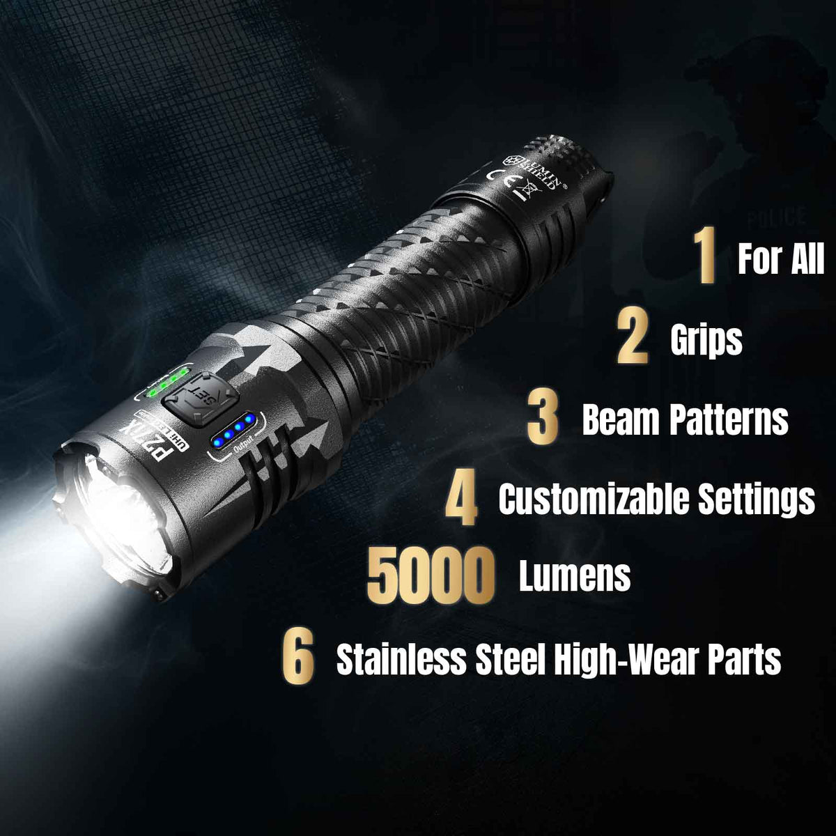Nitecore P27iX Polizei Taschenlampe - Technische Daten