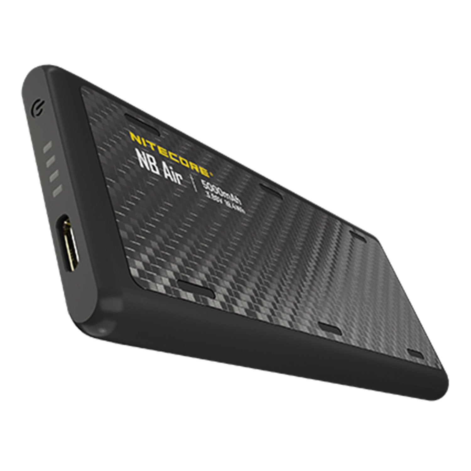 Nitecore NB Air – Leichte Carbon Powerbank 5000mAh, USB-C, PD & QC 3.0, IPX7 – Akkukapazität – Detailansicht 4