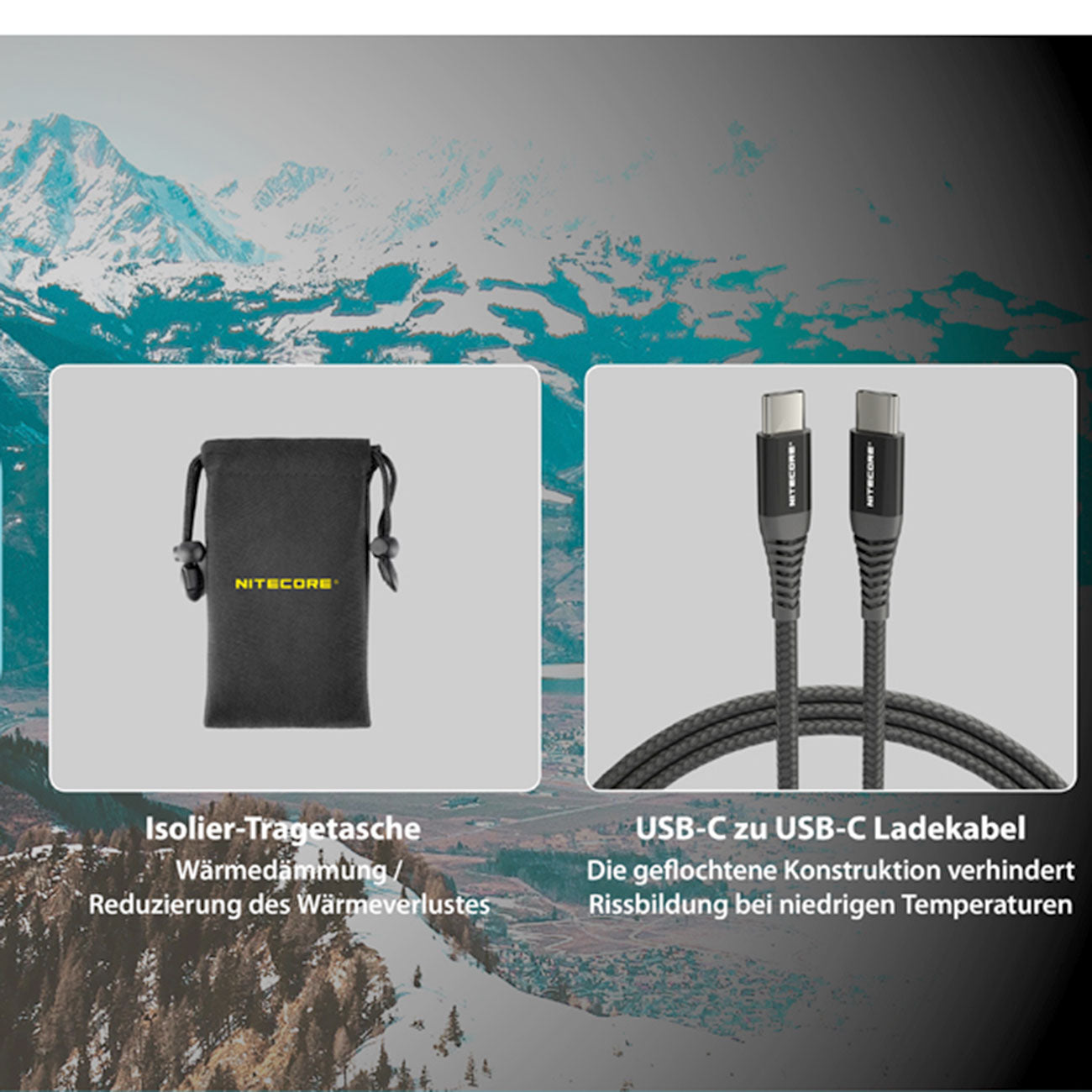 Nitecore SUMMIT20000 - kältebeständige Powerbank mit 20000mAh – Detailansicht