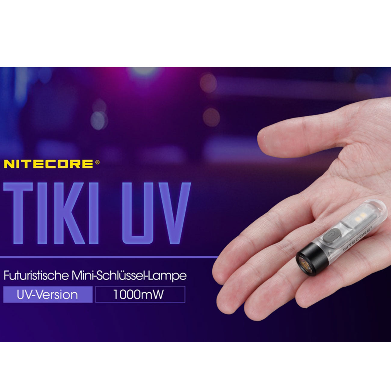 Nitecore TIKI Schlüsselbundlampe in 5 Varianten – Detailansicht