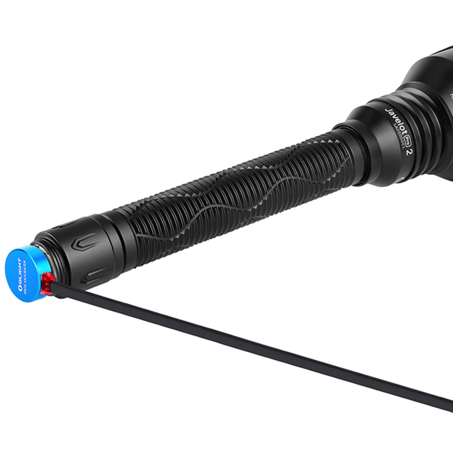 Olight Javelot Pro 2 – Thrower Taschenlampe mit 1050 m Reichweite, 2500 lm, Akku – Detailansicht