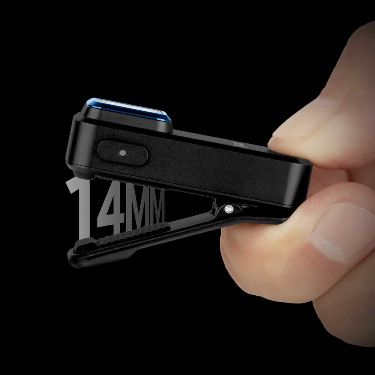 Olight Oclip – Multifunktionslampe mit Clip, Magnet, Rotlicht, USB-C (schwarz)