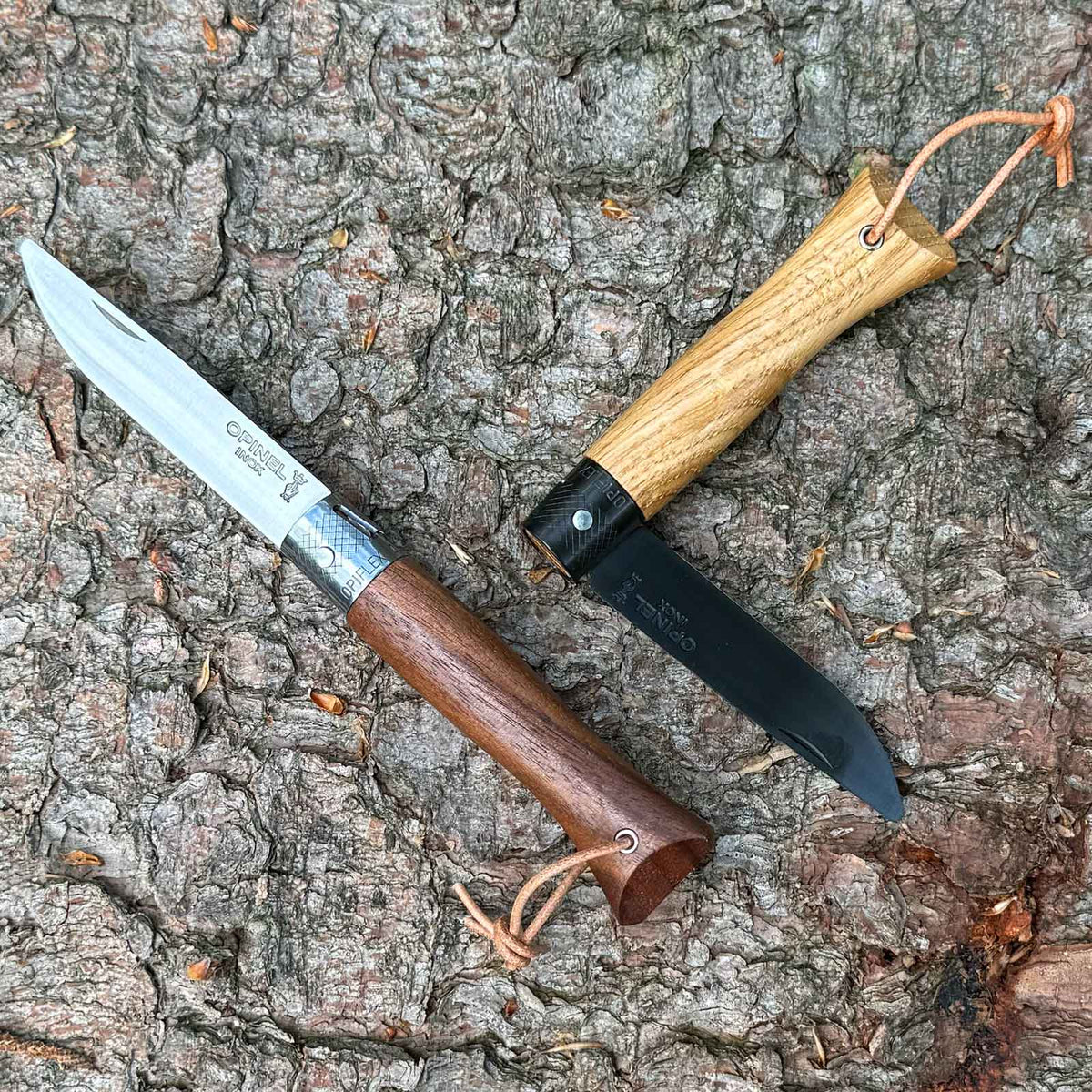 Opinel néo6 Taschenmesser - Ansicht Edelstahlklinge silber und schwarz