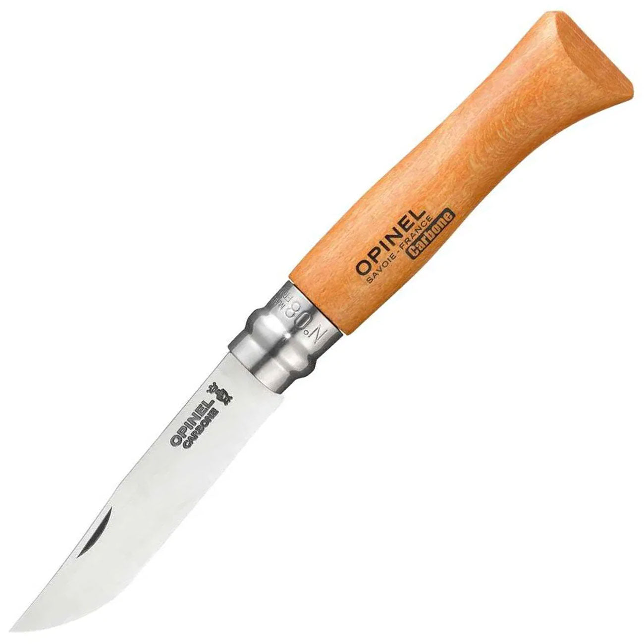 Opinel No. 08 Buchenholz Taschenmesser, Carbonstahl