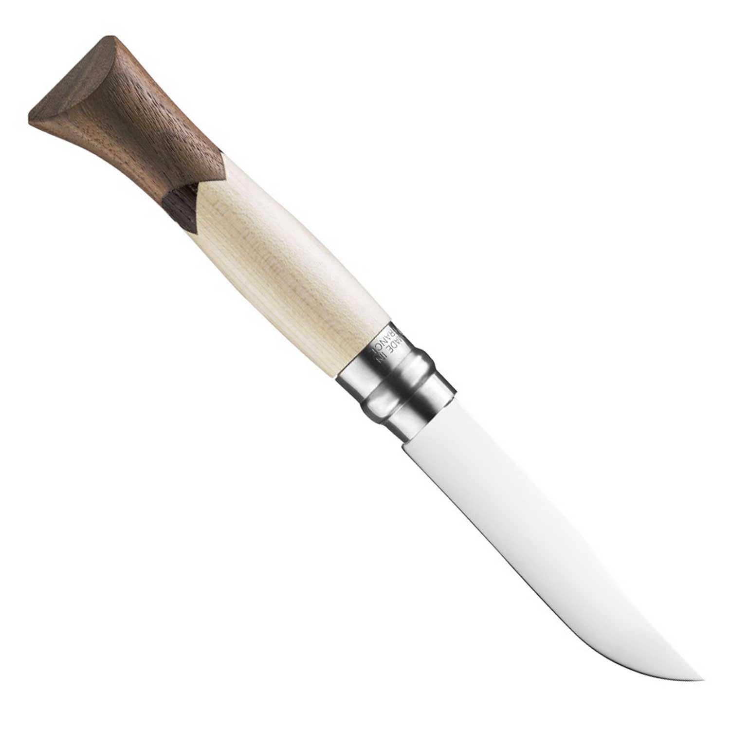 Opinel No 09 Cime – Edles Sammlermesser mit Griff aus 3 Holzarten – Detailansicht