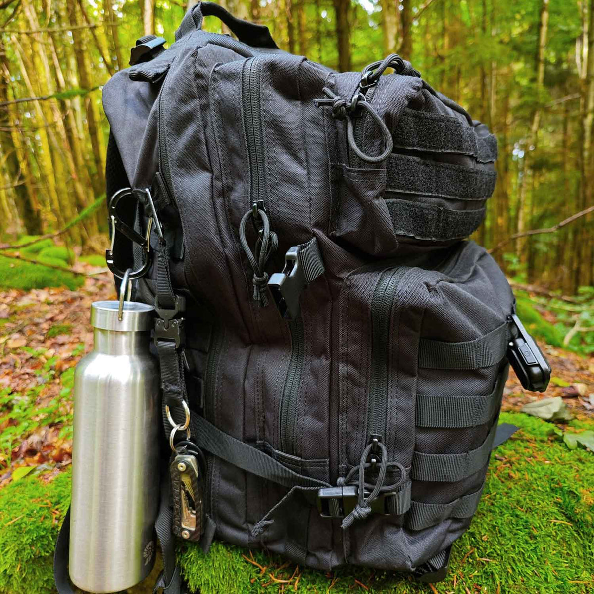 Origin Outdoors Mountain Pack  – 45 L Rucksack mit MOLLE-System schwarz – Detailansicht