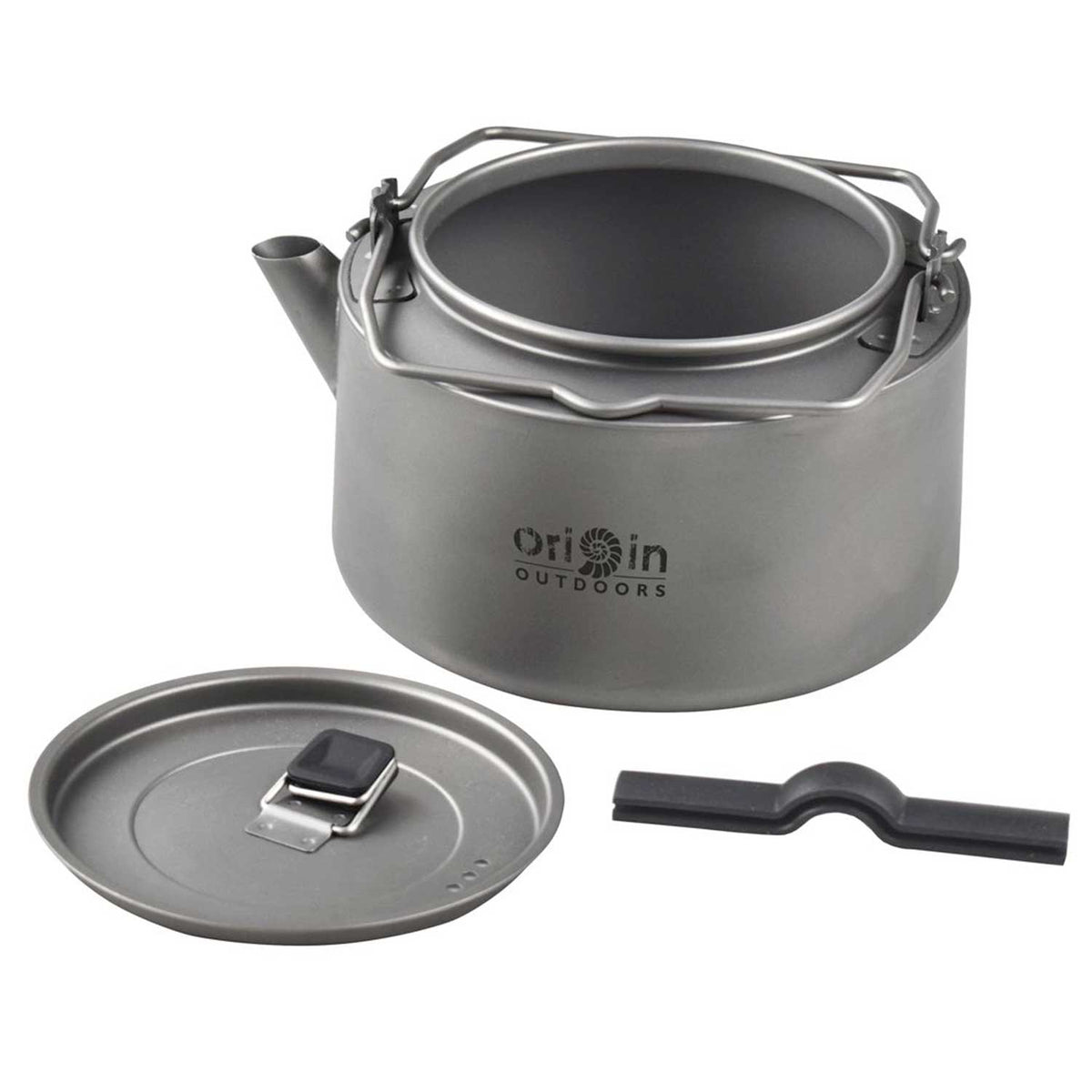Origin Outdoors Campingkessel – Ultraleichter Titan-Wasserkessel 1,2 L – Detailansicht