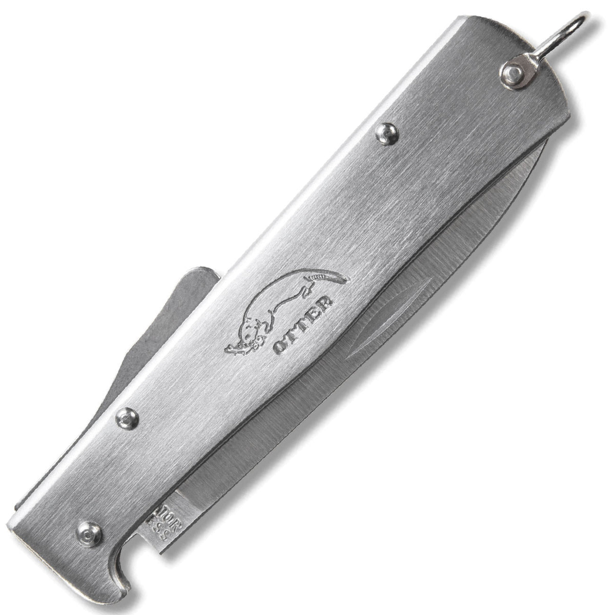 Otter Mercator Clip Edelstahl Taschenmesser, rostfreie Klinge (10-836 rg R) – Detailansicht