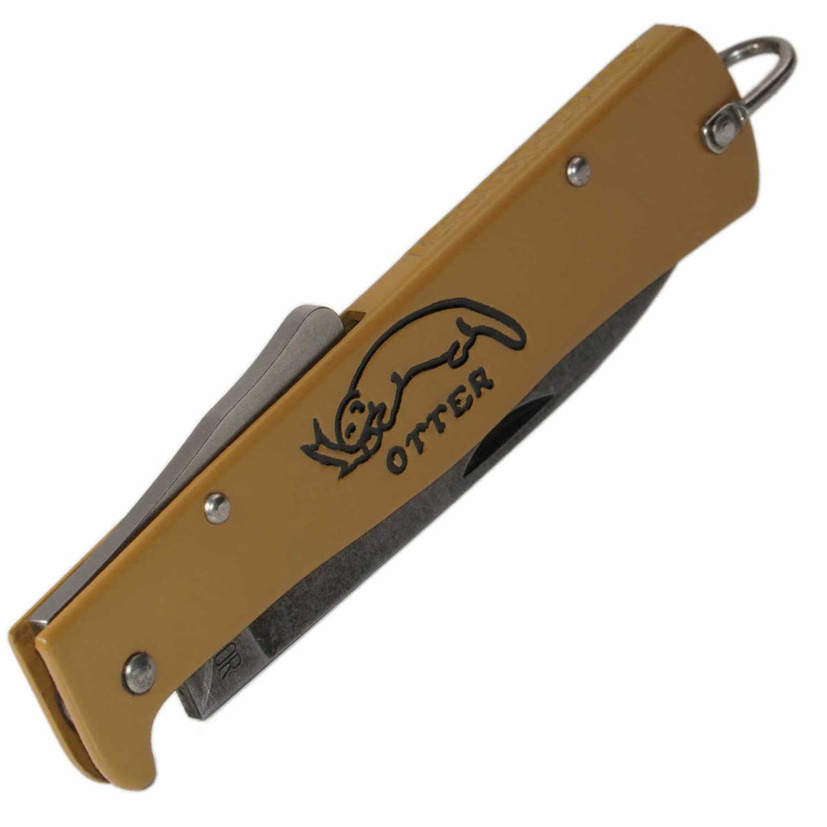 Otter Mercator Sahara Taschenmesser mit Stonewash-Finish-Klinge (10-226 rg) – Detailansicht
