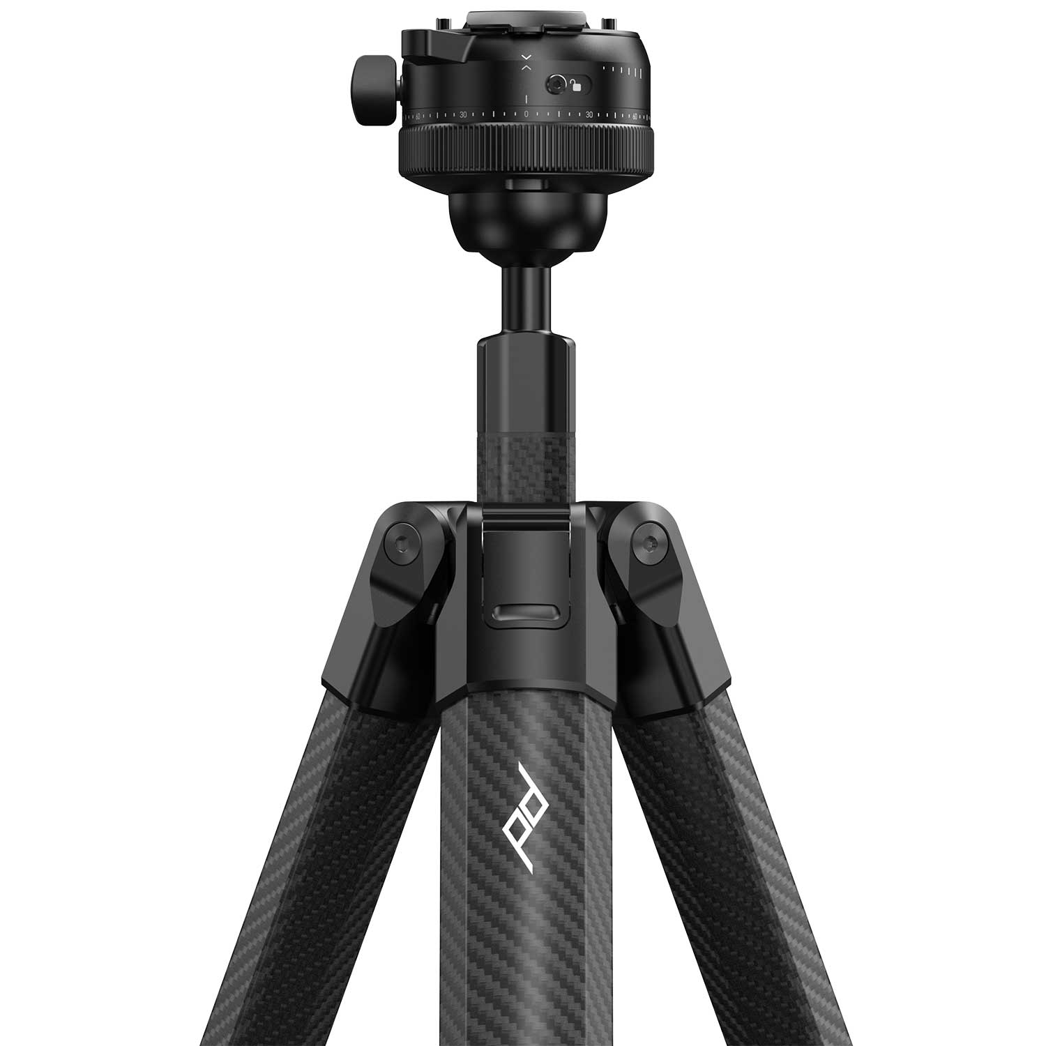 Peak Design Pro Tripod Serie – Carbon-Reisestativ mit Pro Ball Head (3 Größen) – Detailansicht