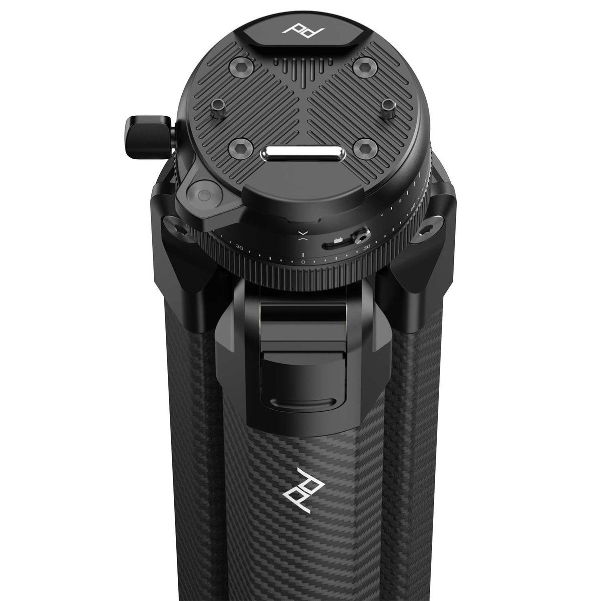 Peak Design Pro Tripod Serie – Carbon-Reisestativ mit Pro Ball Head (3 Größen) – Detailansicht