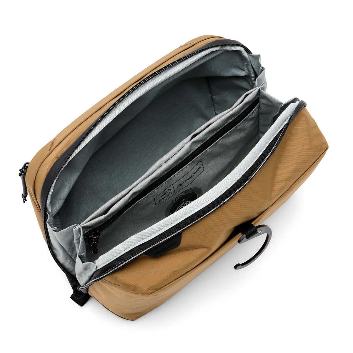 Peak Design Wash Pouch – große Organizer-Kulturtasche (2,5 L) mit Haken – Kulturtasche, Innenfächer und Organisation
